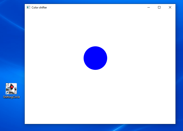 Shifting Circle Color Application
